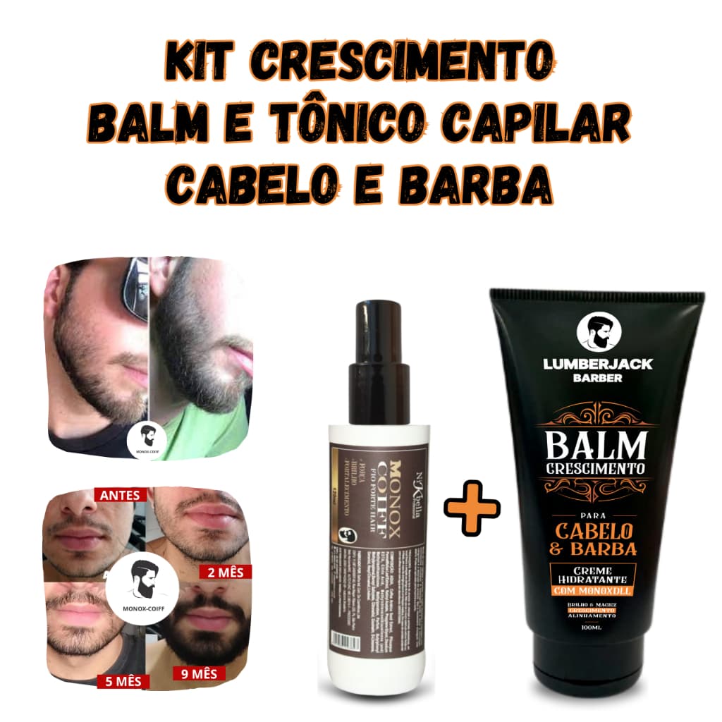 Kit Crescimento e Fortalecimento Cabelo e Barba Original