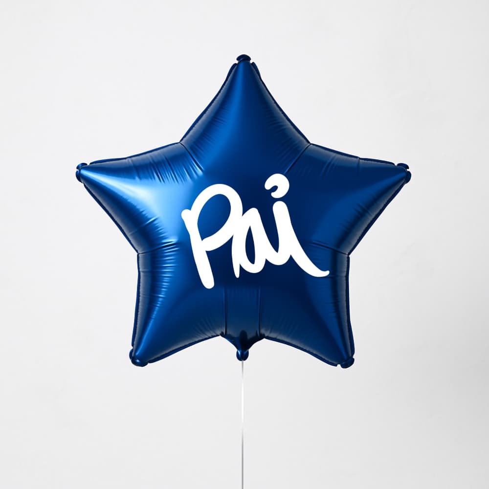 Kit 10 Adesivos Pai 9,5x7,5cm – Para Balão de 10 Polegadas | Vinil Dia dos Pais