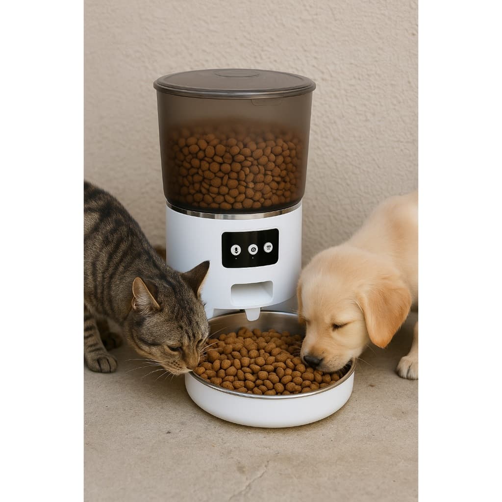 Dispensador Ração Pet Alexa Tuya Smart Life 4 Litros