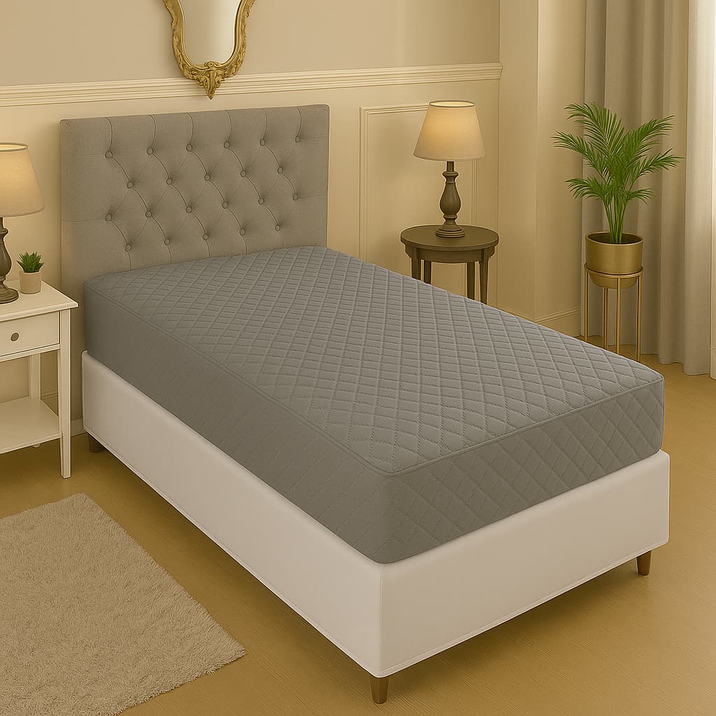 Protetor Colchão Solteiro Impermeável – Toque Macio Elástico Ideal Cama Box Tradicional