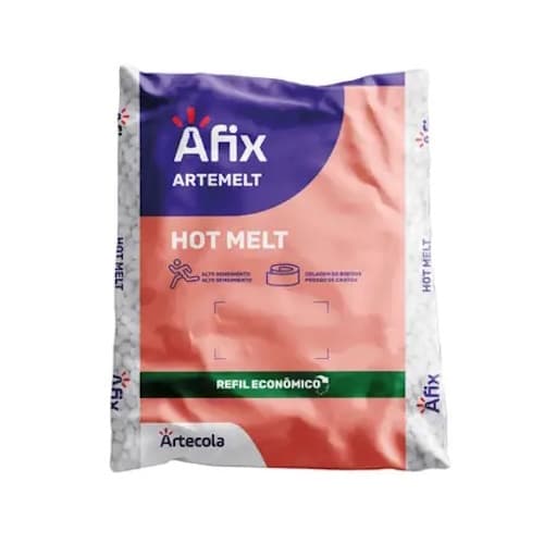 Adesivo Cola de Contato Hotmelt Granulada Fita de Borda Branca Móveis MDF 1824 Afix Para Coladeira