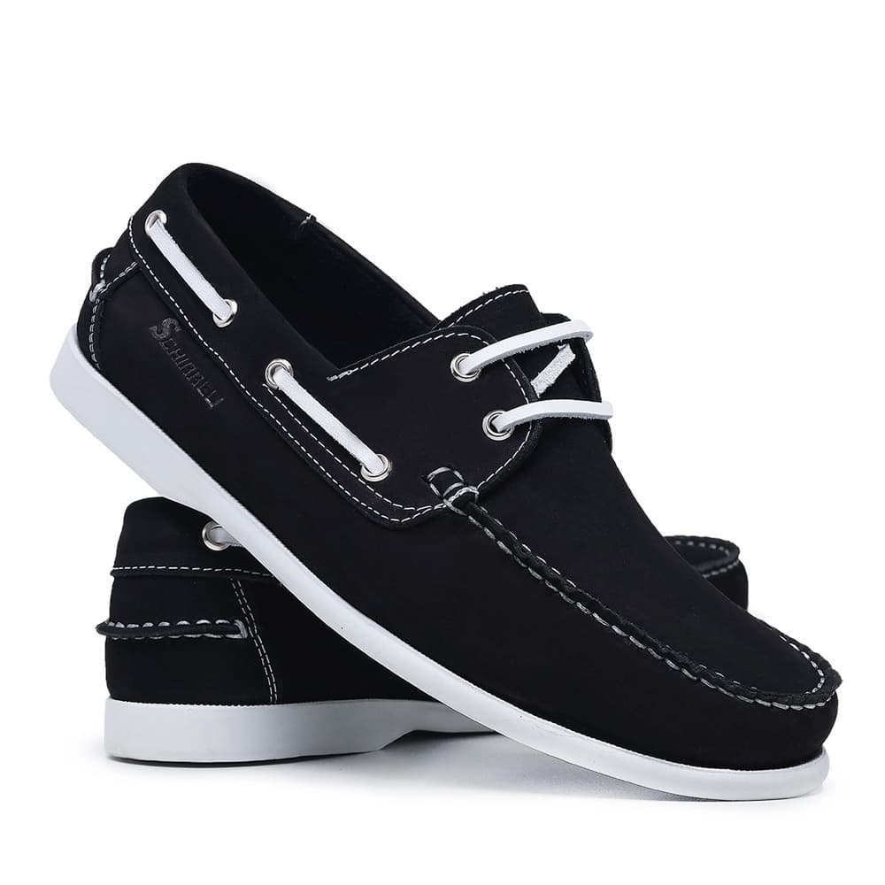 Mocassim Dockside Masculino Varias Cores Couro Legítimo Conforto Elegante Solado Borracha 606