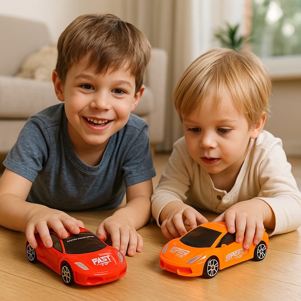 Carrinho Brinquedo Corrida Speed Racing Controle Remoto Funções Frente e Ré Diversão Crianças Cores