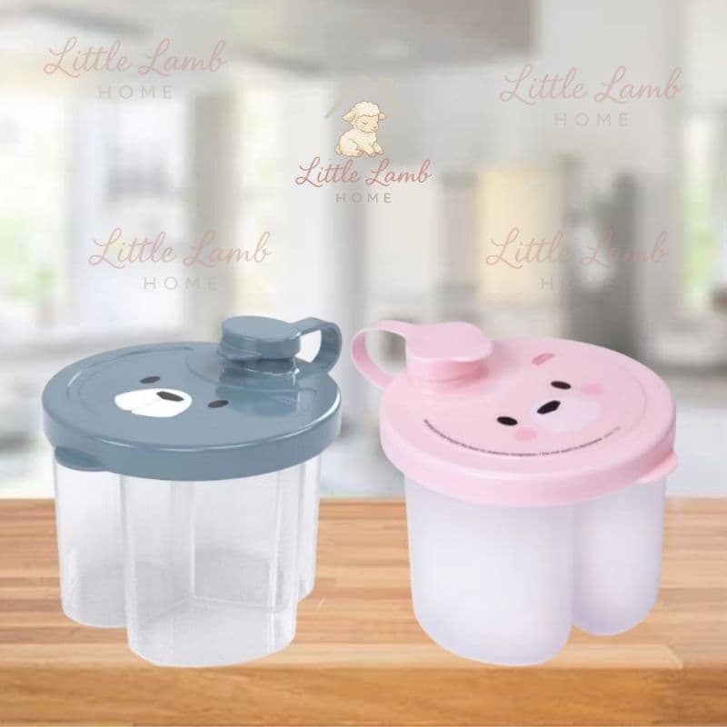 Dosador de Leite bebê 300ml – Com Bico Prático, 3 Divisórias, Livre de BPA, Freezer e Micro-ondas