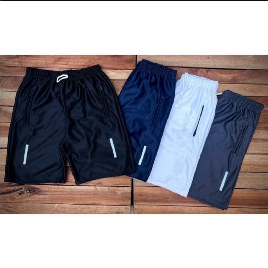 Kit 3 Bermudas Masculinas Básicas Lisas Shorts Academia Treino Dia a Dia Conforto Leve Casual