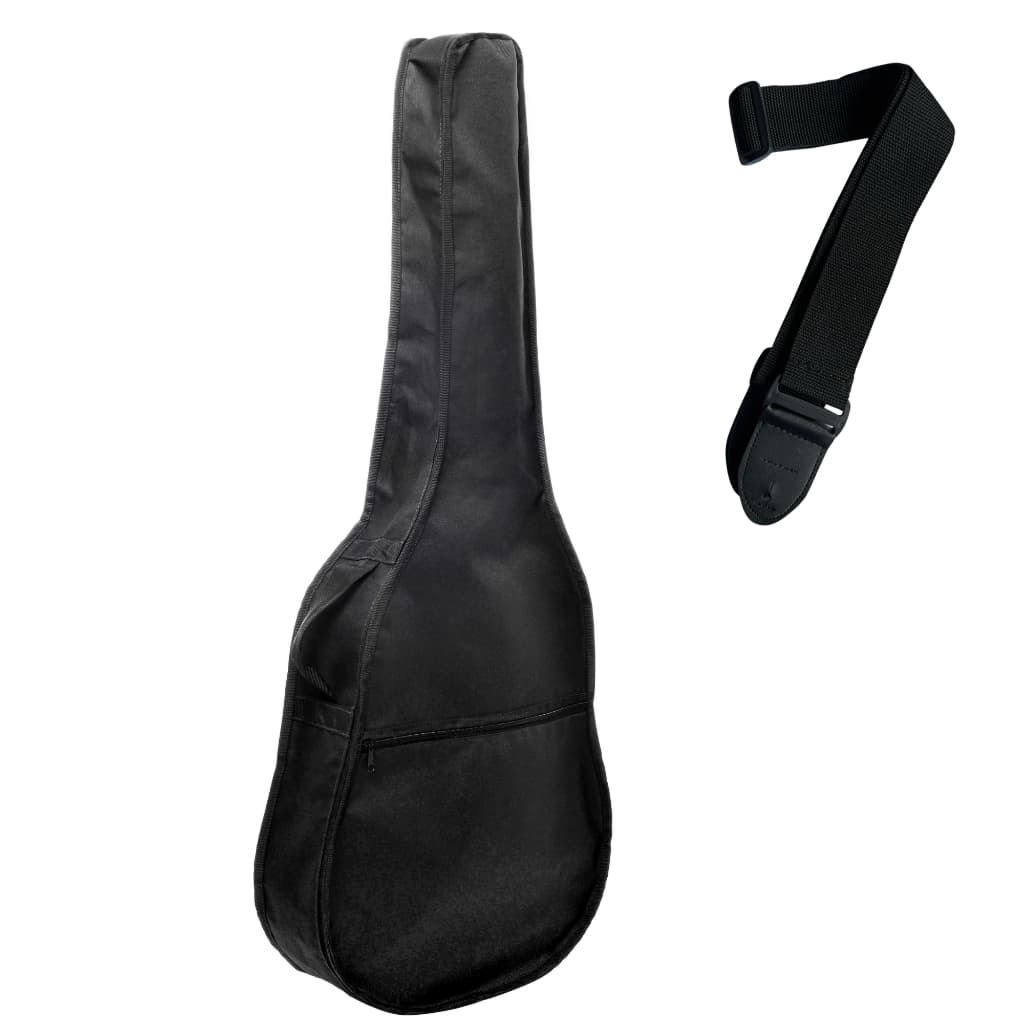 Kit Correia Capa para Violão Clássico Folk Alça Dupla + Correia Standard 5cm