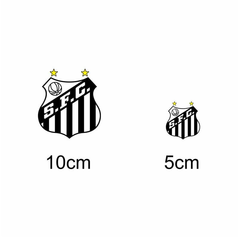 Escudo logo em termocolante do Santos para aplicar em tecidos