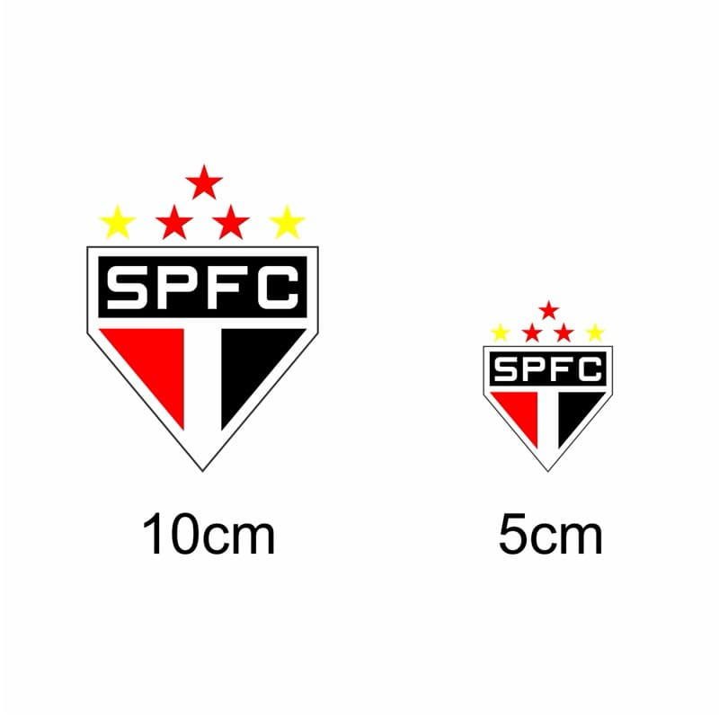 Escudo logo em termocolante do São Paulo para aplicar em Tecidos
