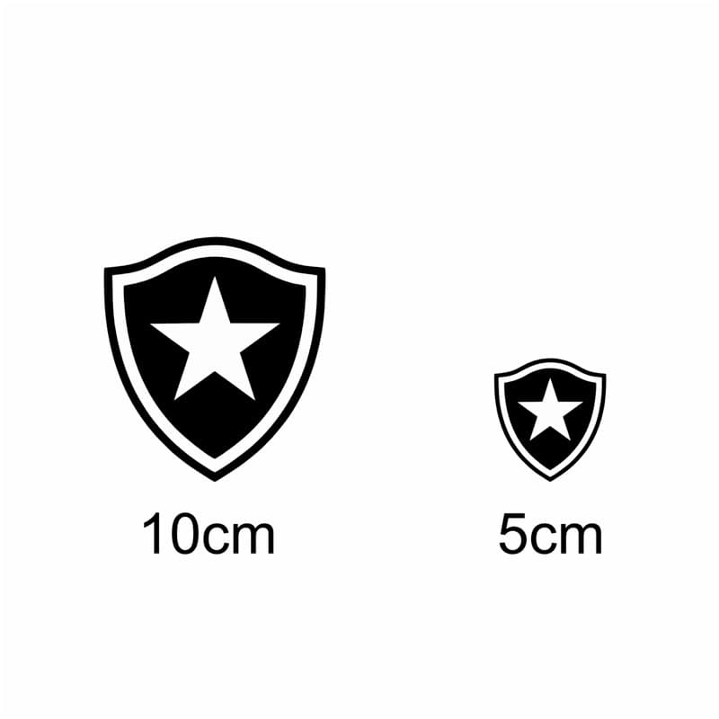 Logo em termocolante do Botafogo para aplicar em tecidos