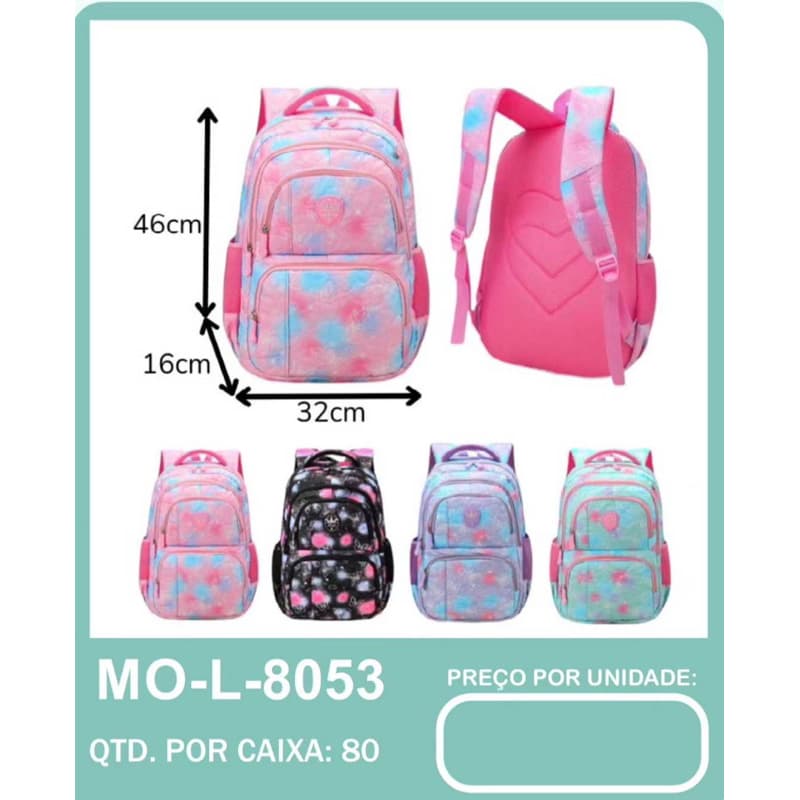mochila escolar feminina protetor de coluna para meninas, mochila da minina ultraleve estilo geladeira 8053