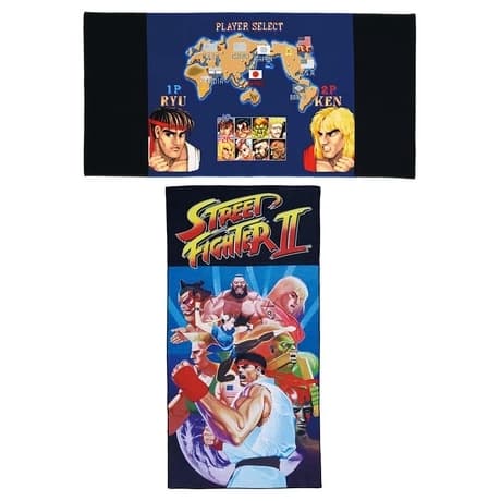 \[2 Tipos] Ichiban Kuji Street Fighter Prêmio C Toalha de Tamanho Grande Japão Anime BANDAI