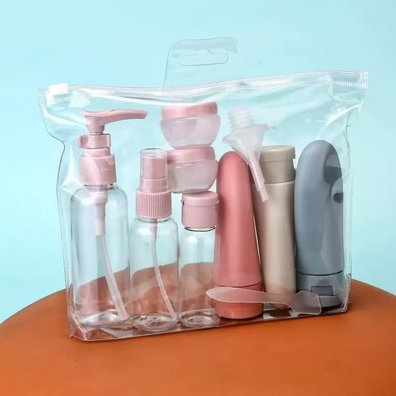 Kit Frascos Viagem: Spray a Perfume ✈️ | Conjunto Portátil Cosméticos 🧴 -S1