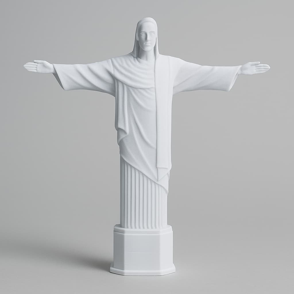 Cristo Redentor Decorativo Minimalista  – Decoração Cristã e Presente Religioso RJ Casa/Escritorio