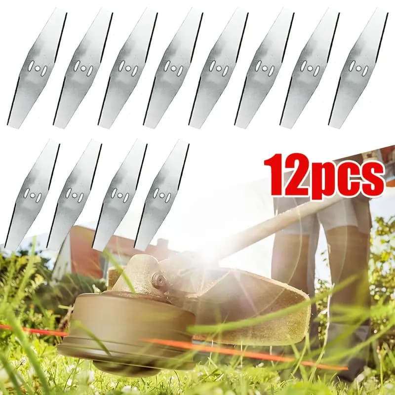 12 Peças De Lâminas Para Cortador De Grama Lâminas Para Aparador De Grama Acessórios Para Capinador