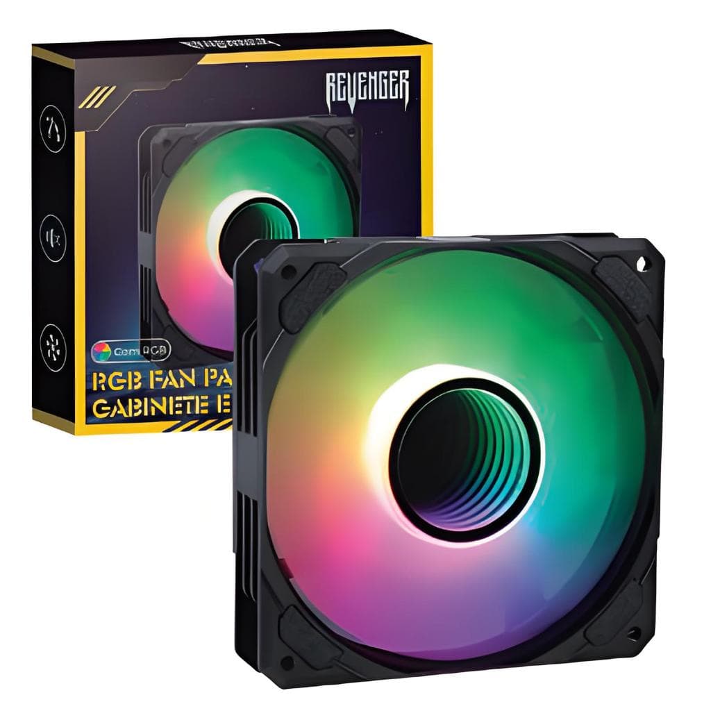 Kit 3 Revenger G-VR340 Fan Gabinete e CPU RGB Cooler 1500 RPM 120mm Silencioso Potente