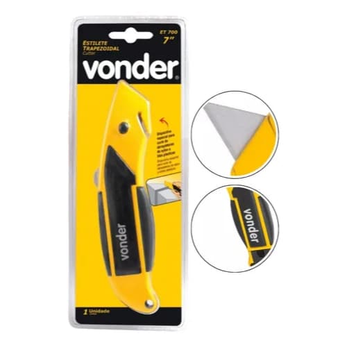 Estilete Trapezoidal 7 Profissional De Segurança Vonder