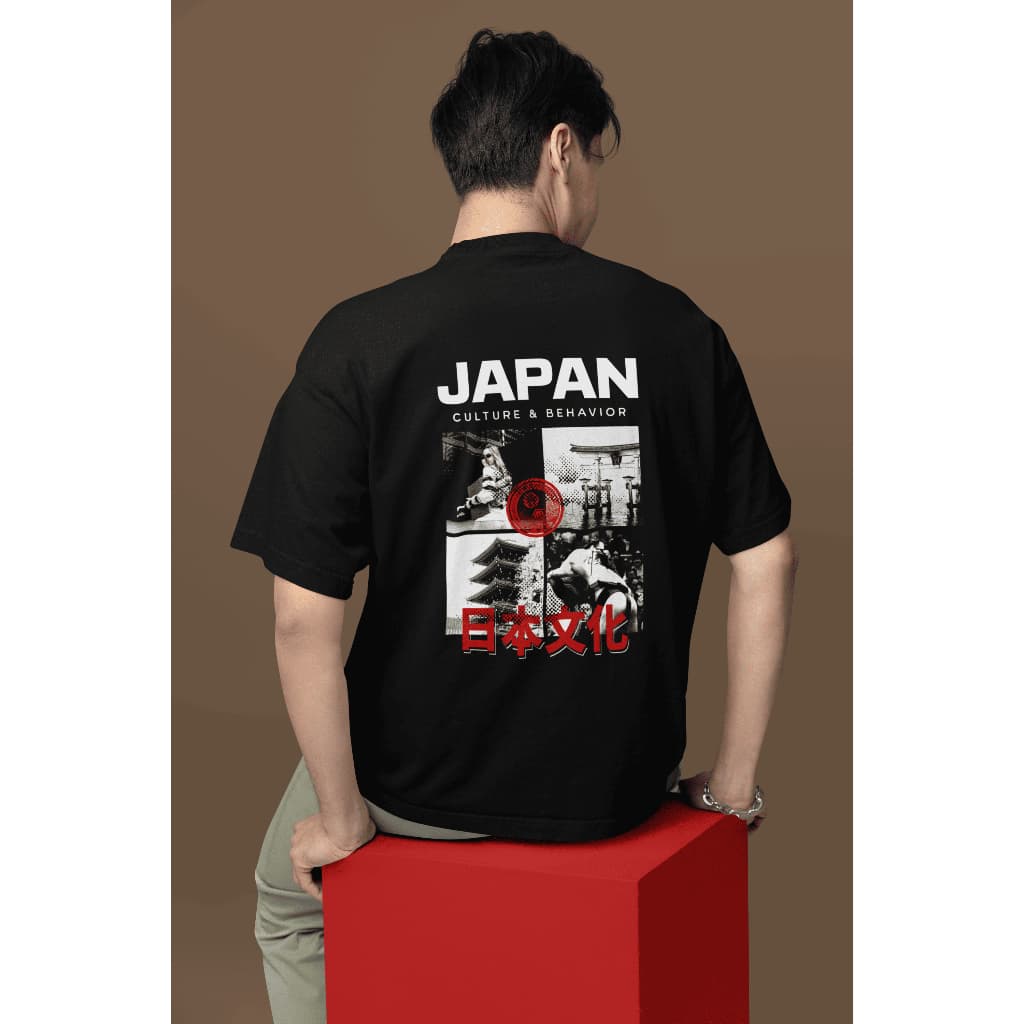 Camiseta Oversized Japan StreetWear Estampa Japão Estilosa