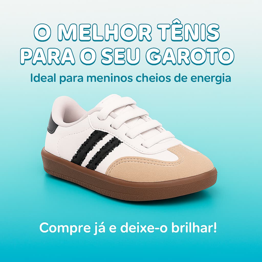 Tênis Sambinha Baby Menino Confortável Casual do 20 ao 35 Qualidade Garantida