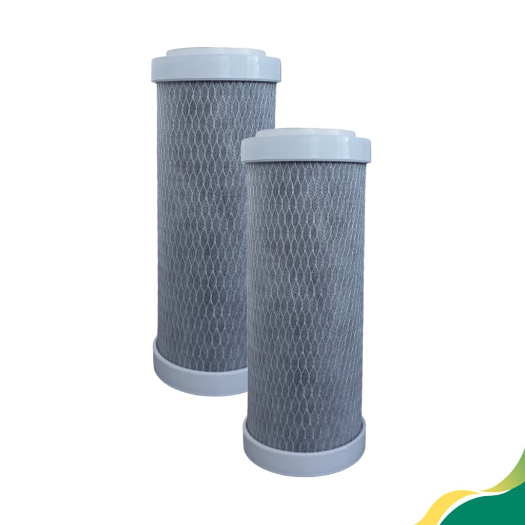 2 Refis para Filtros de Carvão Ativado 7", pontos de uso, chuveiro, pia, bebedouro