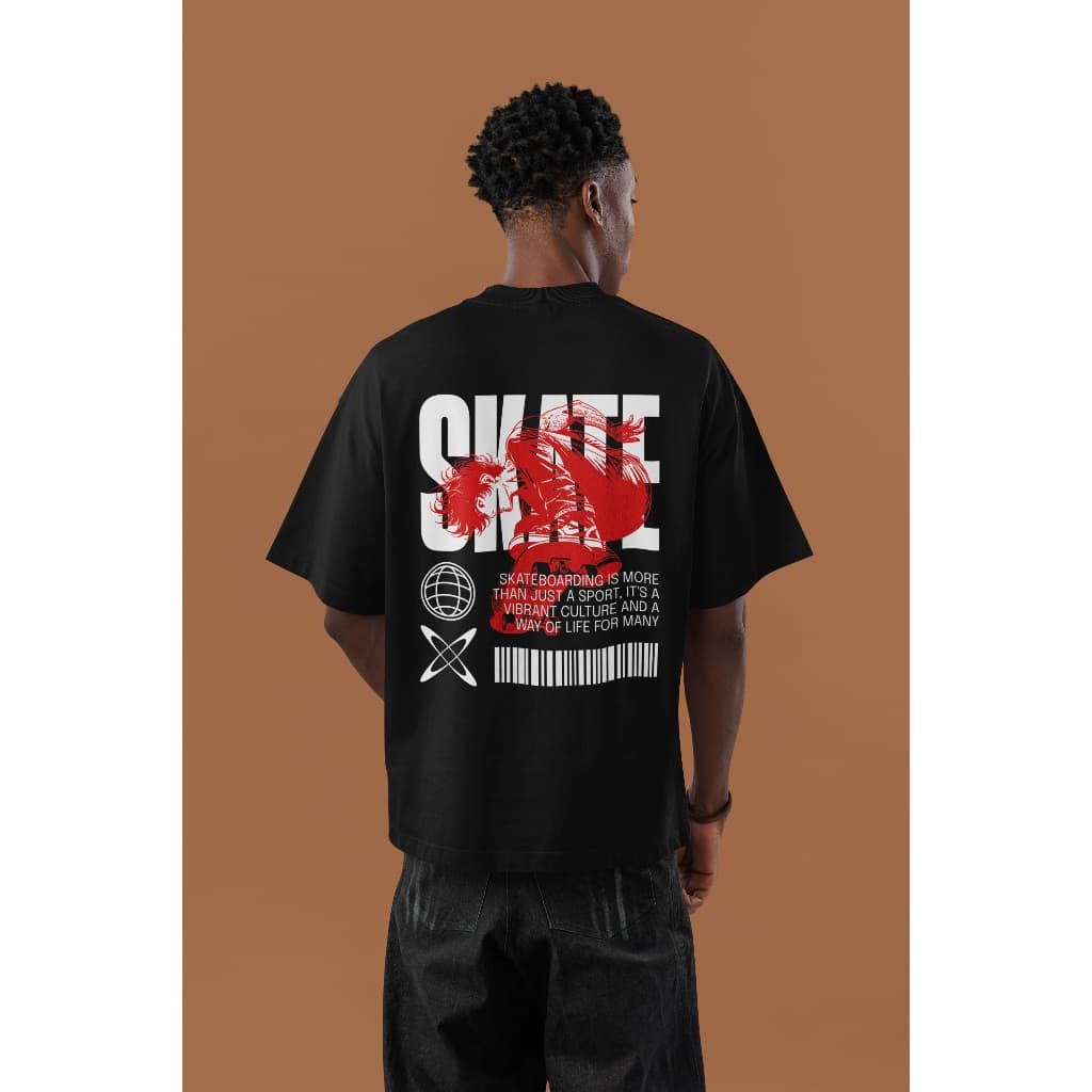 Camiseta Oversized StreetWear Skate Skatista Estampada