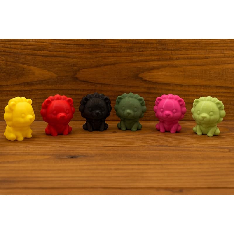 Chaveiro Leão em Impressão 3D – Cores Sortidas