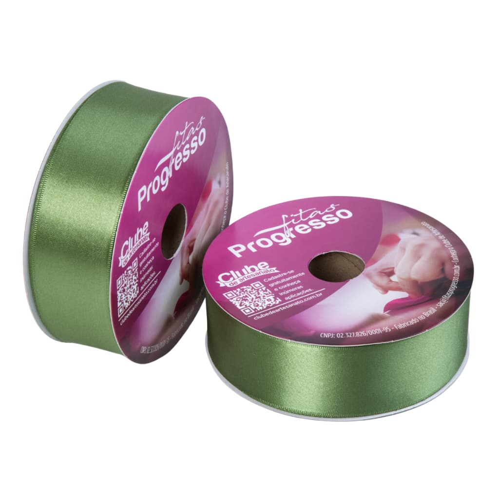 Fita De Cetim Progresso 38mm Rolo 50 Metros Laços e Artesanatos