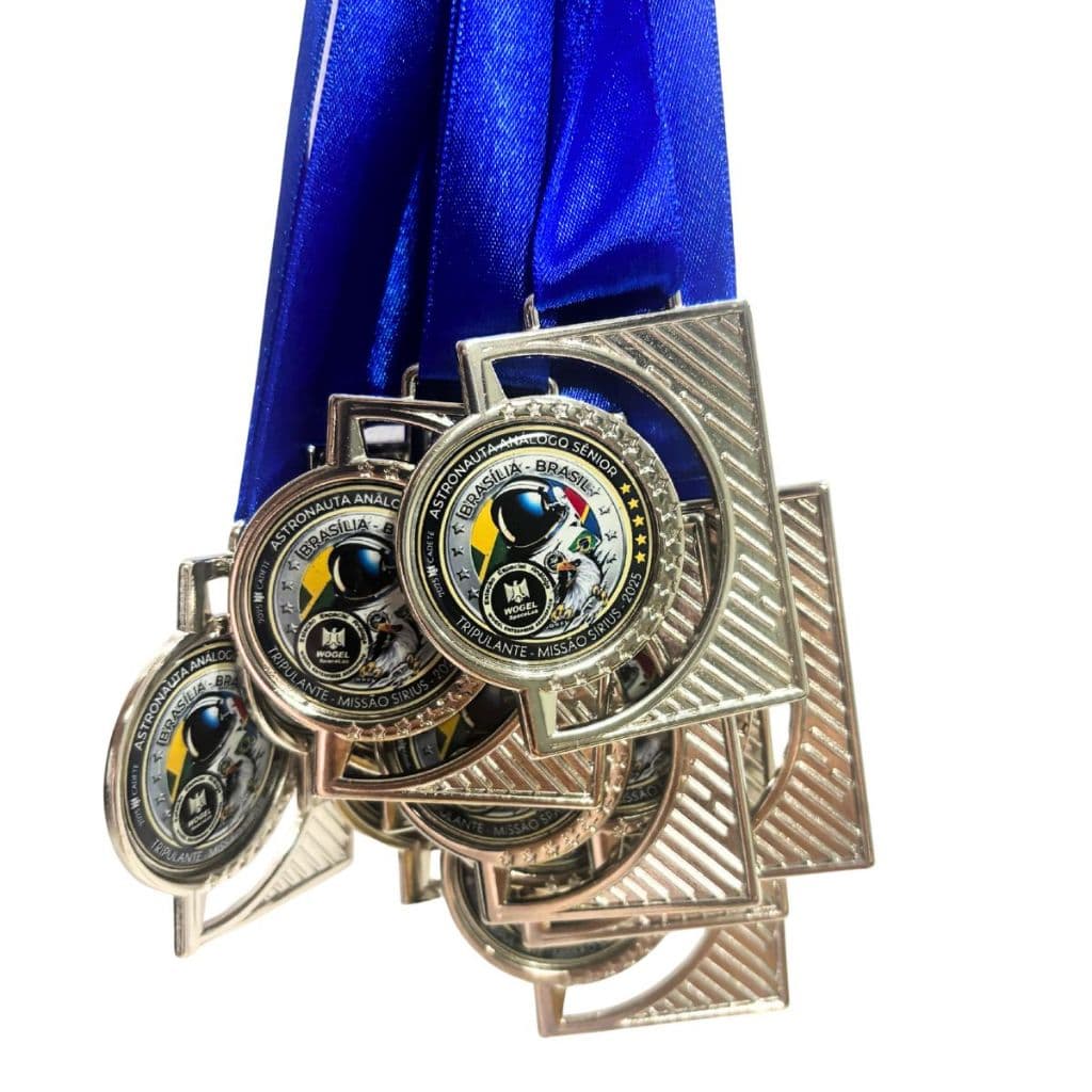 Kit medalha personalizada em metal para futebol, natação, corrida, atletismo