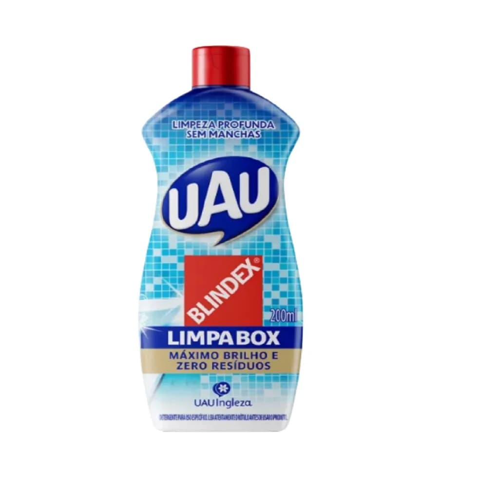 Limpa Box Uau Blindex Limpeza Banheiro 200ml Nova Embalagem