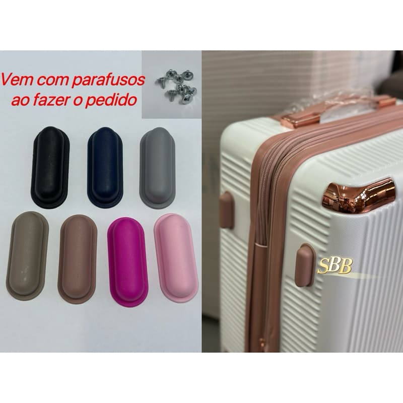 Mala De Bagagem Pés Laterais  Substituição Suporte Inferior ，Um conjunto de 4  Com Parafusos
