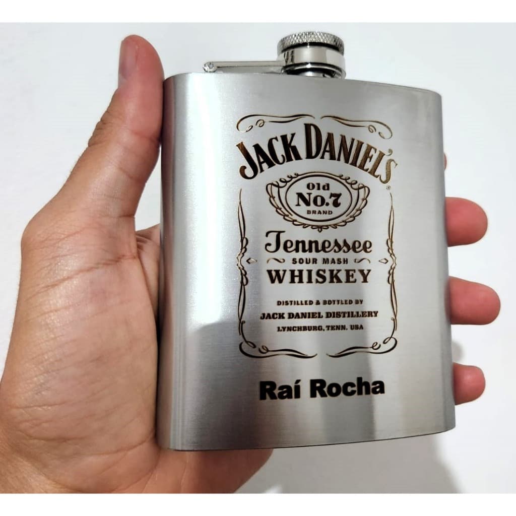 Kit 17 Cantil PERSONALIZADO Porta bebida de bolso whisky 7oz 200ml