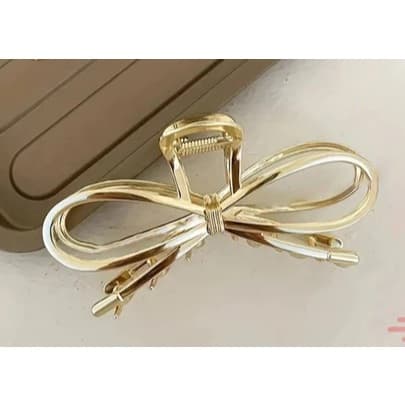 Grampo De Cabelo Requintado Garra Chic Geometric Bowknot Para Mulheres Elegantes Braçadeira Antiderrapante Com Desig