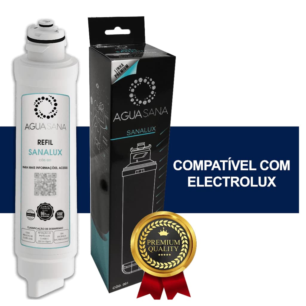 Refil Filtro Purificador Compatível Electrolux PE11X PE11B PA21G PA26G PA31G PC41X PH41B PH41X