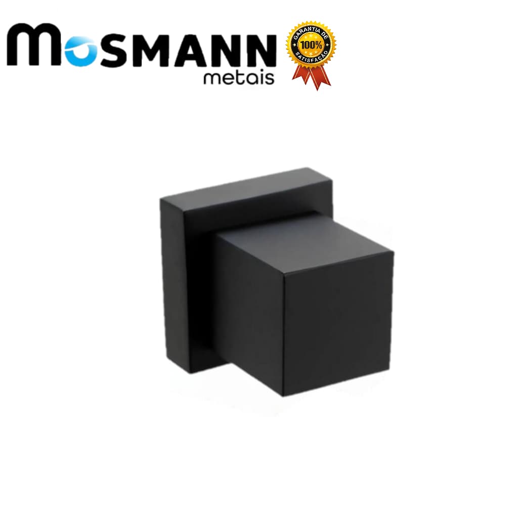 Acabamento Para Registro Luxo Abs e Metal Quadrado Pressão ou Gaveta Preto.