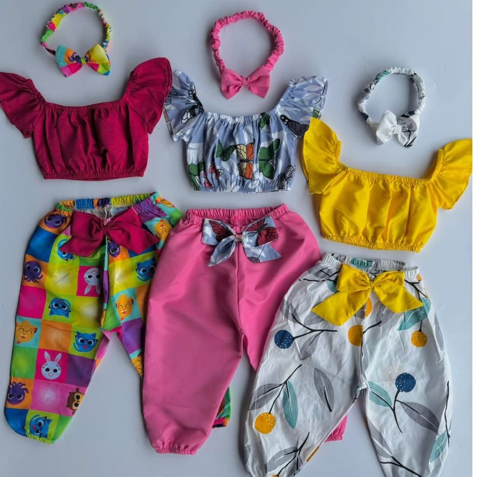 Kit Conjunto Stitch Infantil Menina |  1, 2, 3 ANOS