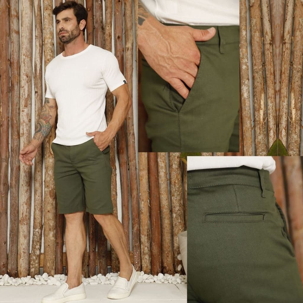 Bermuda Masculina Sport Fino com Lycra para Varias Ocasiões Estilo e Qualidade Premium