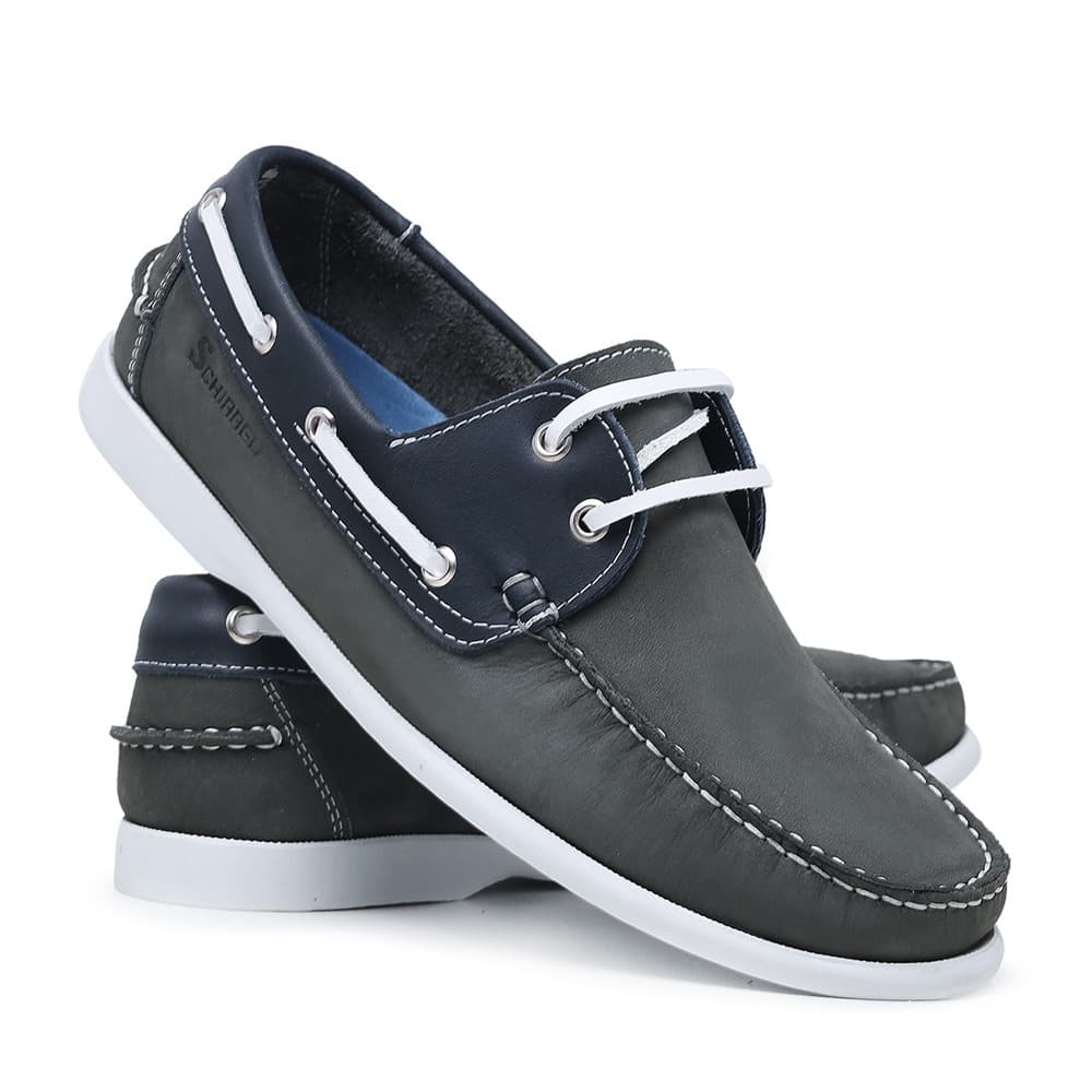 Mocassim Dockside Masculino Varias Cores Couro Legítimo Conforto Elegante Solado Borracha 606