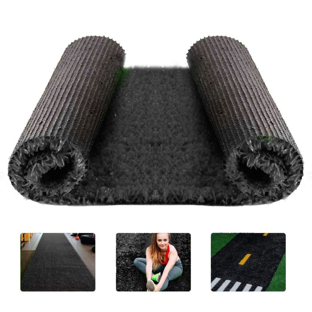 Grama Sintetica Softgrass Colors - Preto 12mm - 2x0,50m - 1m2 - Decortech