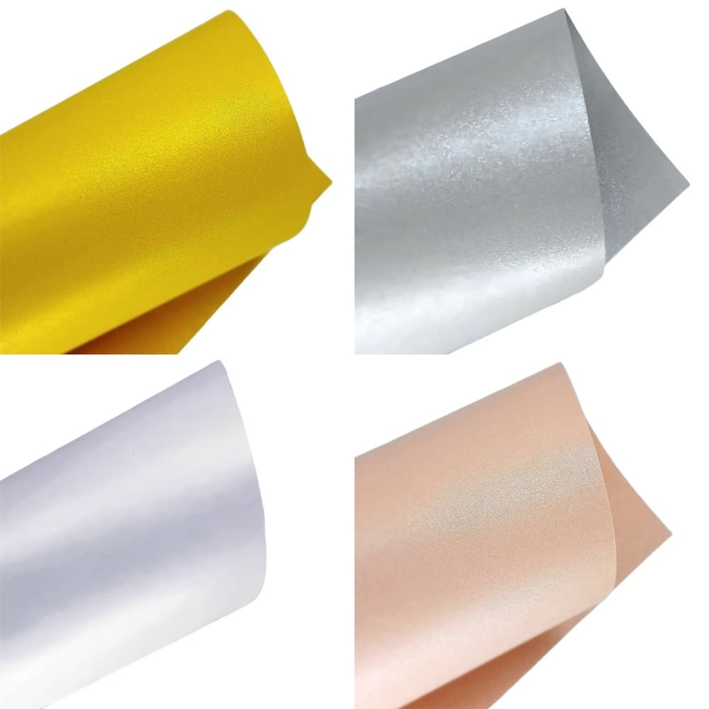 Papel Perolizado A4 180g P/ Artesanato C/20 Fls Masterprint
