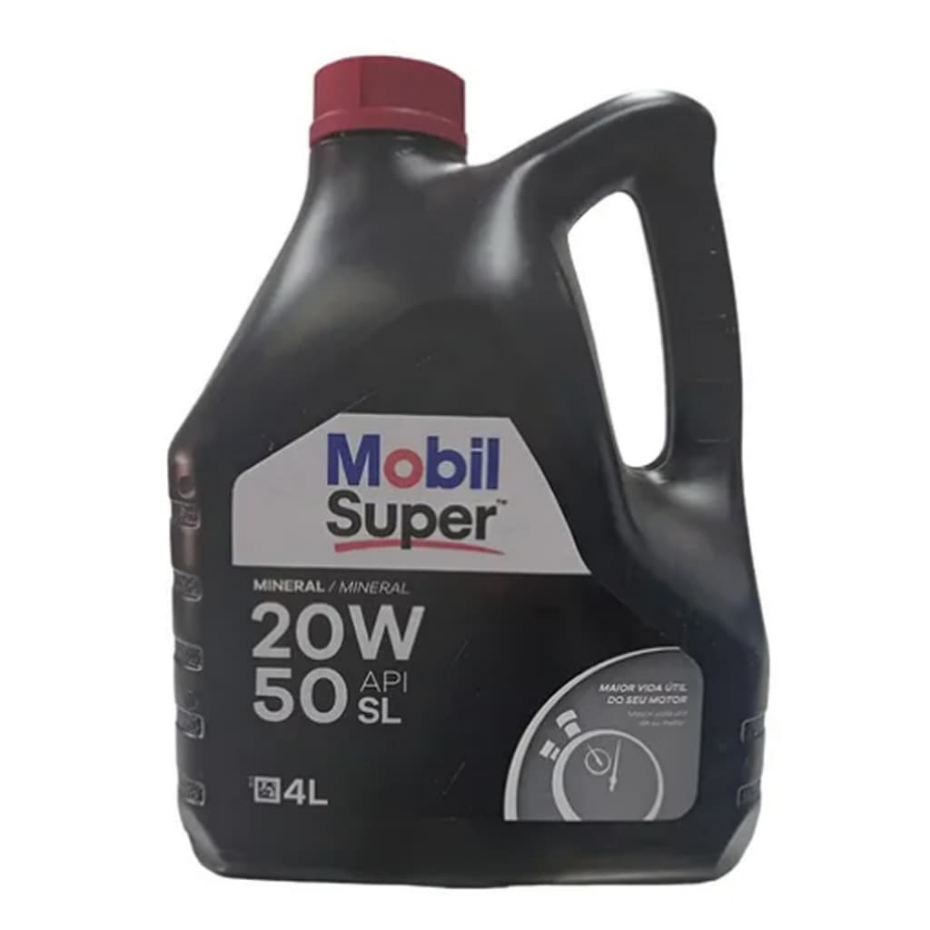Óleo Mobil Super 20w50 Mineral Api Sl Motor 4l Original PREÇO BLACK FRIDAY