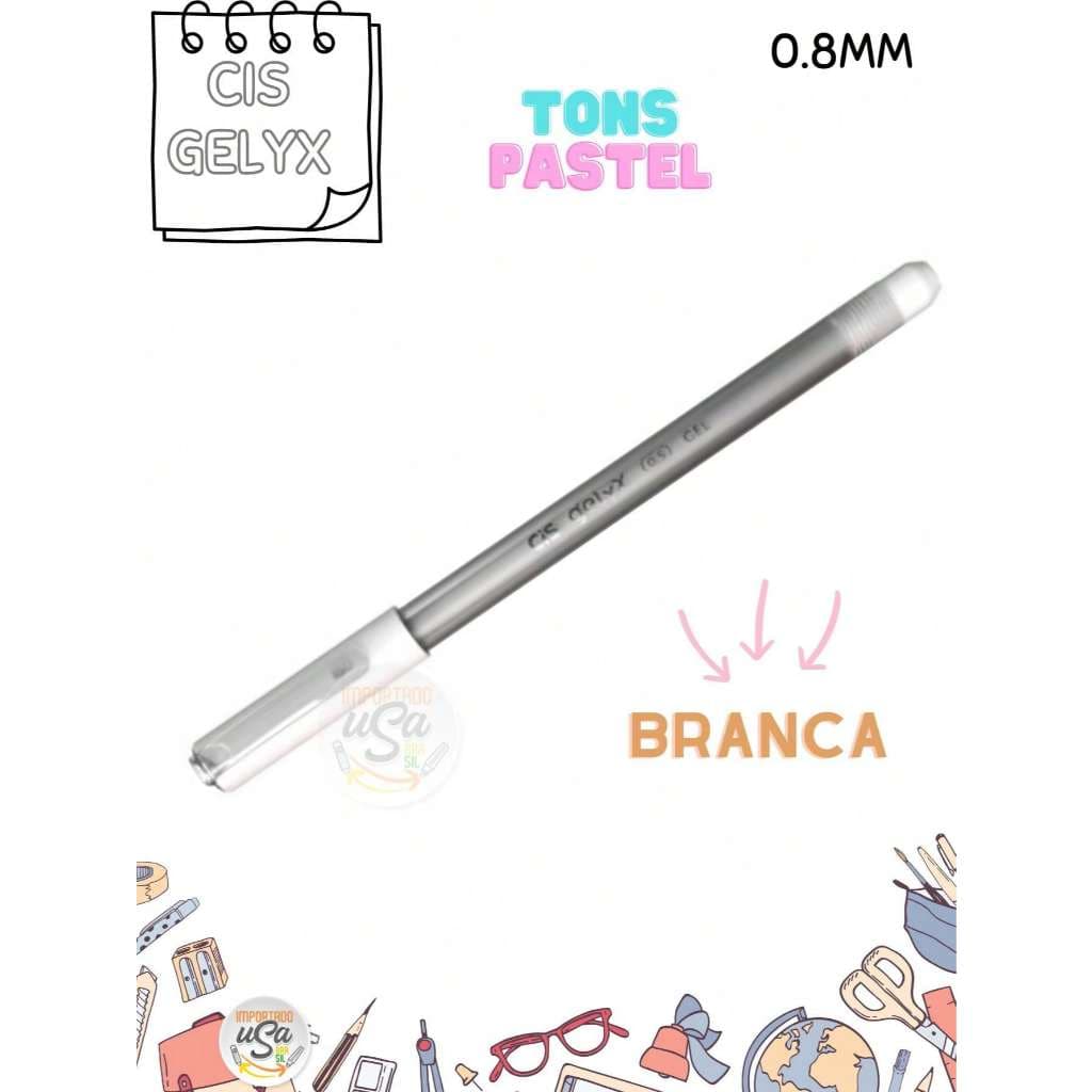 Cis, Caneta Gel Gely 0.8MM BRANCA
