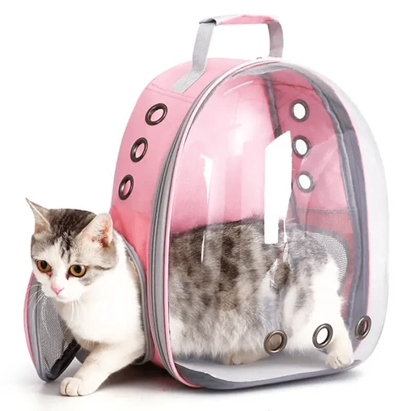 Bolsa Mochila Pet Visão Panorâmica em Acrílico Cães e Gatos