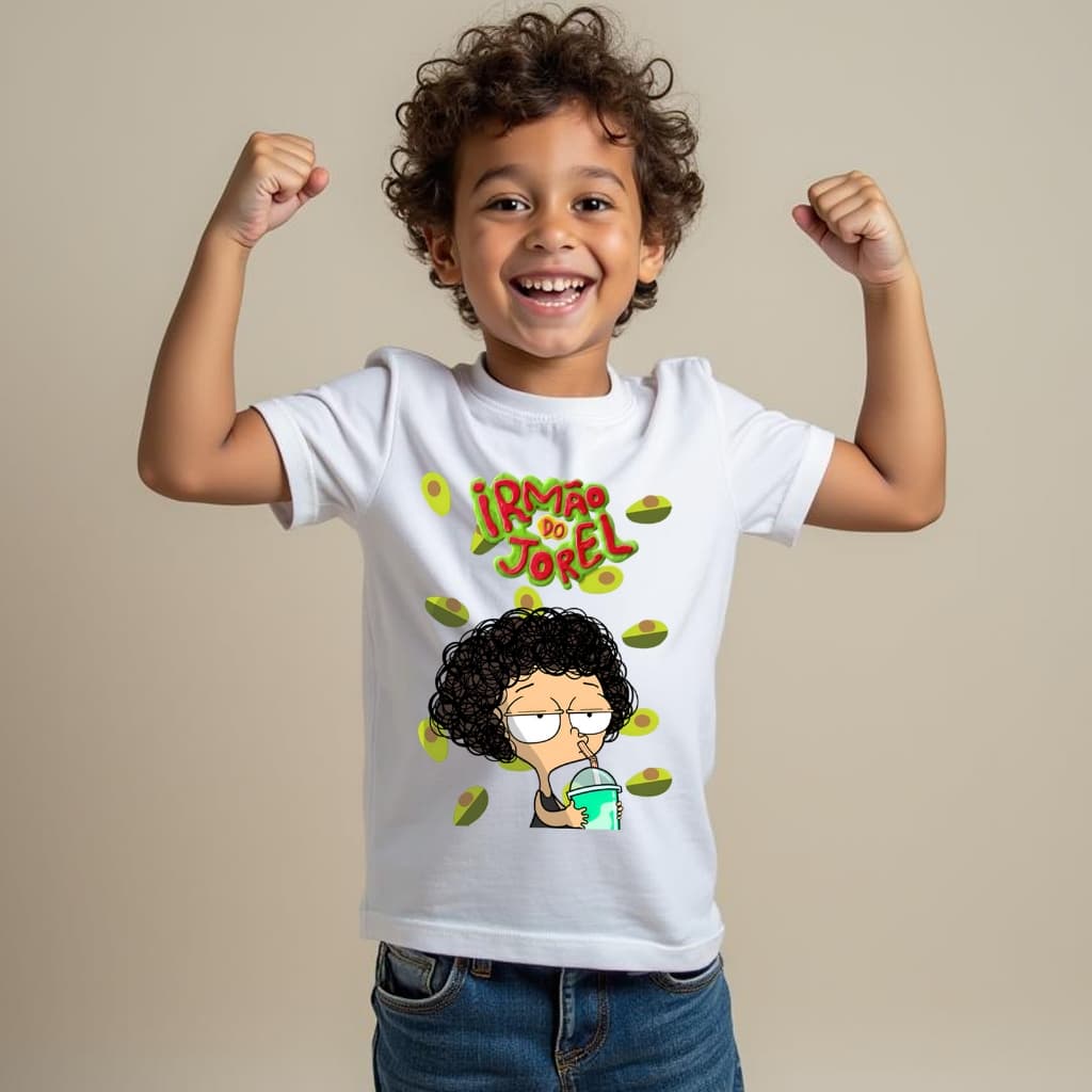 Camiseta Infantil Irmão do Jorel Pronta Entrega manga Curta Vários modelos