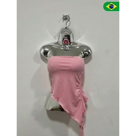 Cropped Laura Tomara que Caia Moda Gringa Anarruga