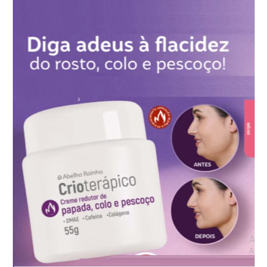Creme Redutor de Papada, Colo e Pescoço - Abelha Rainha
