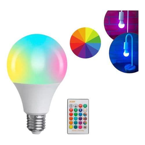 Lampada Led Rgb Bulbo 15w Inteligente Smart Color Wi-fi