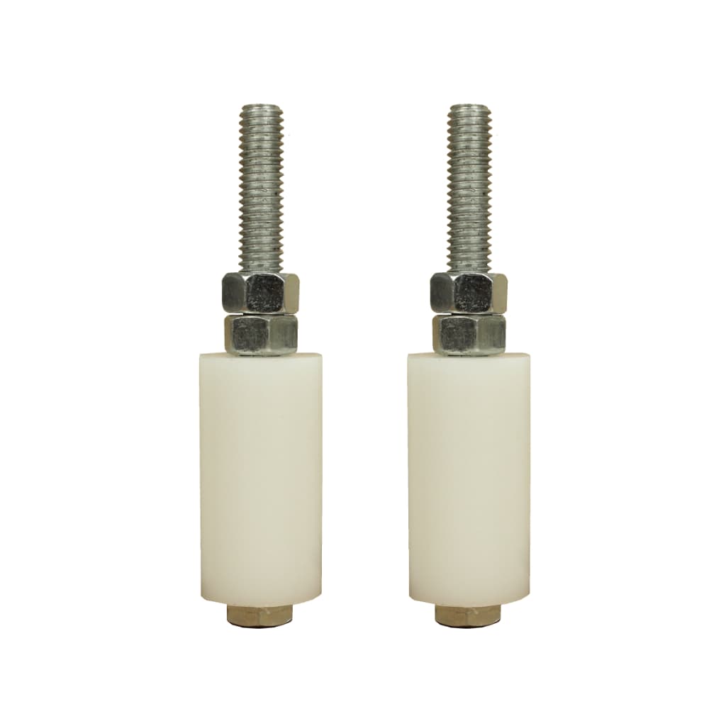 2 Rolete Guia Para Portão De Correr 50x20mm