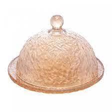 Queijeira Com Tampa  Petra 19,5cm Cristal Queijeira Com Tampa Lyor Petra 19,5cm - Lyor