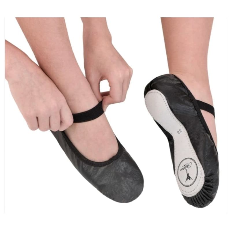 Sapatilhas meia ponta Ballet  Korino cor Preta (Marca Stelariss)