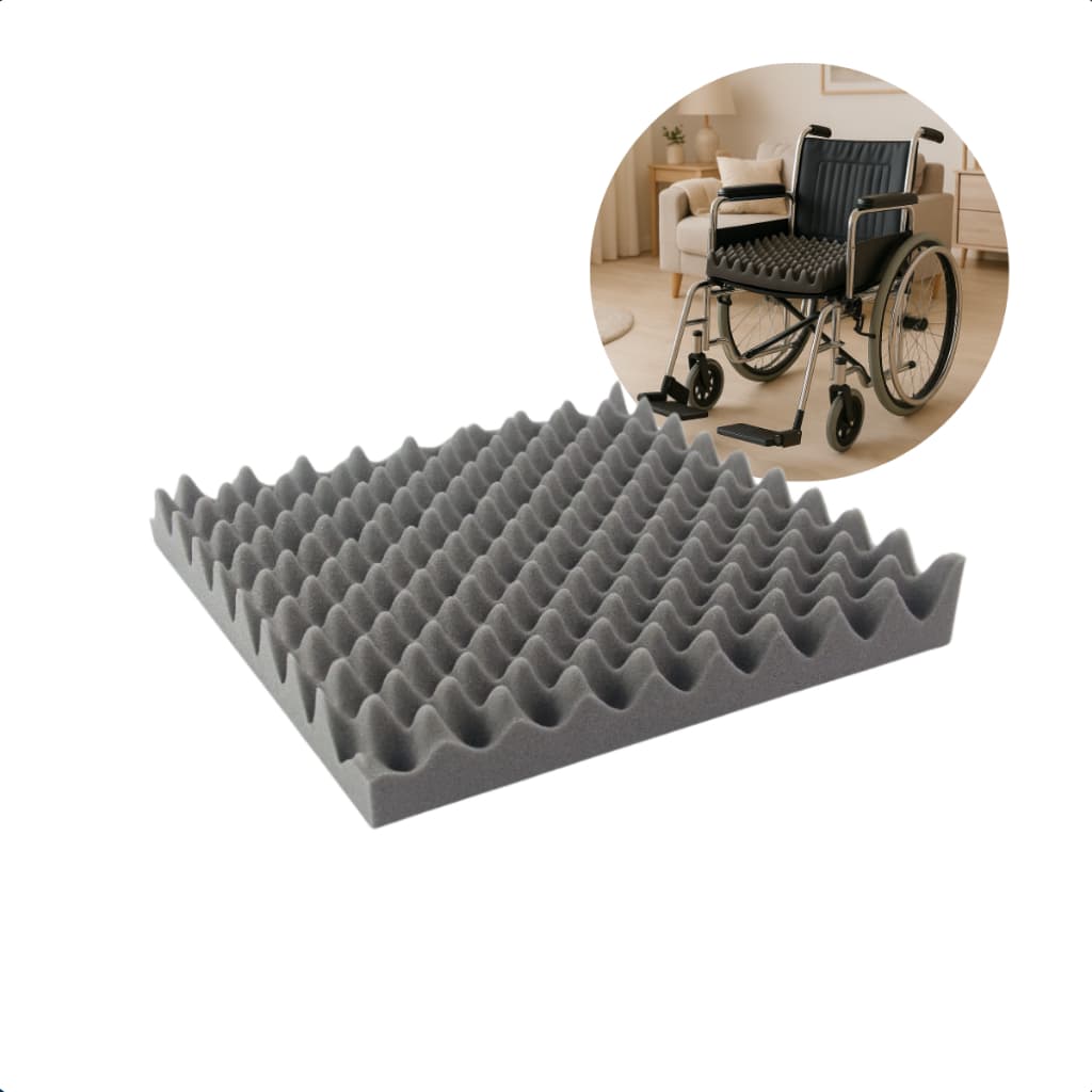 Almofada Hemorroida Terapêutica Espuma D33 Quadrada Ergonômica Antiescaras