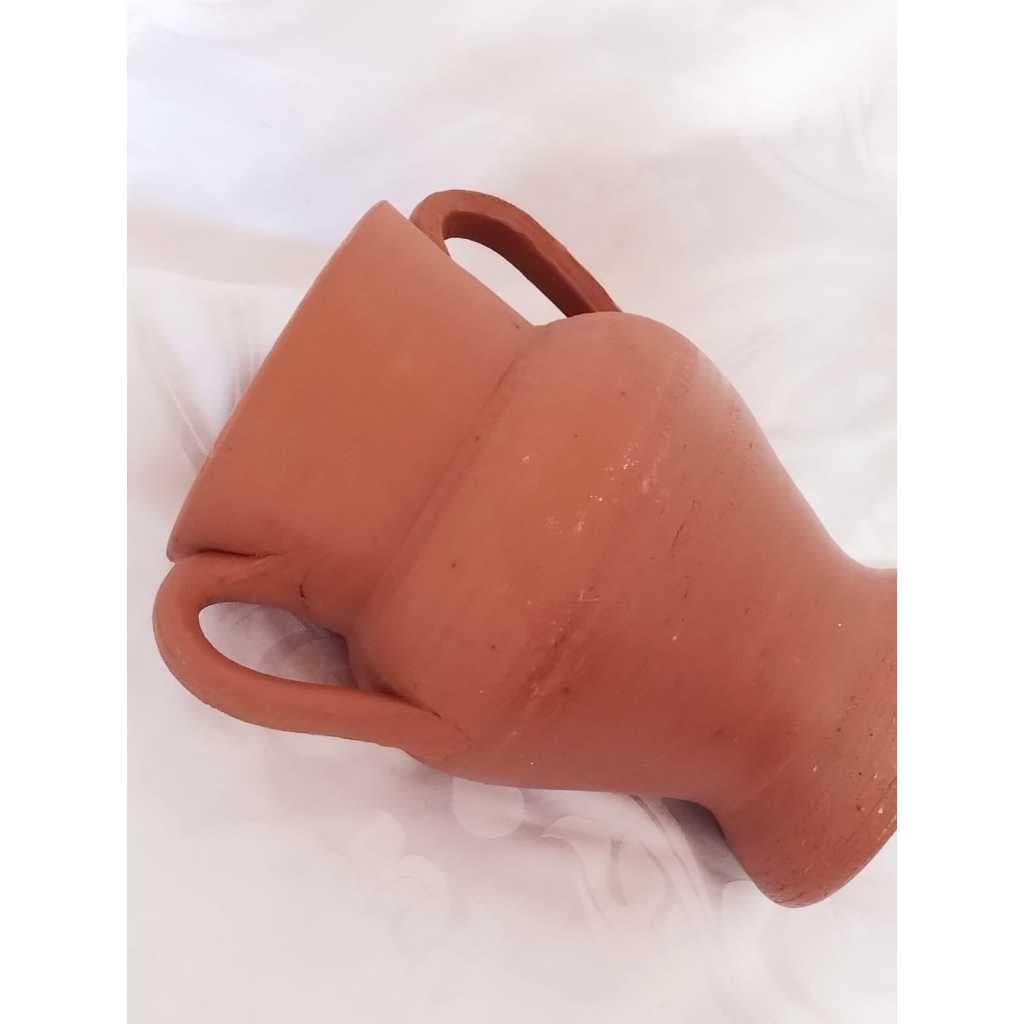 Quartinha Com Asas De Barro Cerâmica Para Água E Decoração - 20cm